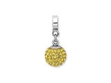 Reflections™ Sterling Silver November Swavorski Crystal Ball Dangle Bead / Charm
