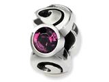 Reflections™ Sterling Silver February Swarovski Crystal Birthstone Bead / Charm