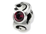 Reflections™ Sterling Silver January Swarovski Crystal Birthstone Bead / Charm