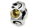 Reflections™ Sterling Silver November Swarovski Crystal Birthstone Bead / Charm