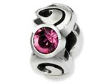 Reflections™ Sterling Silver October Swarovski Crystal Birthstone Bead / Charm