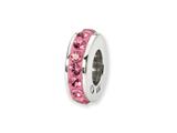 Reflections™ Sterling Silver October Single Row Swarovski Crystal Bead / Charm