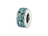 Reflections™ Sterling Silver December Double Row Swarovski Crystal Bead / Charm