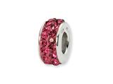 Reflections™ Sterling Silver July Double Row Swarovski Crystal Bead / Charm