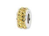 Reflections™ Sterling Silver November Double Row Swarovski Crystal Bead / Charm