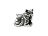 Reflections™ Sterling Silver Exotic Shorthair Cat Bead / Charm
