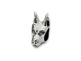 Reflections™ Sterling Silver Doberman Pinscher Head Pandora Compatible Bead / Charm