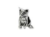 Reflections™ Sterling Silver Abyssinian Cat Bead / Charm