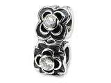 Reflections™ Sterling Silver CZ Connector Bead / Charm