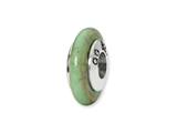 Reflections™ Sterling Silver Green Maganasite Stone Bead / Charm