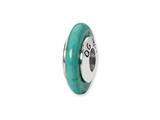 Reflections™ Sterling Silver Blue Maganasite Stone Bead / Charm