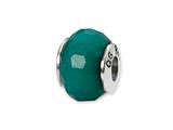 Reflections™ Sterling Silver Teal Quartz Stone Bead / Charm