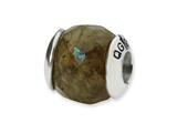 Reflections™ Sterling Silver Labradorite Stone Bead / Charm