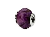 Reflections™ Sterling Silver Purple Magnasite Stone Bead / Charm