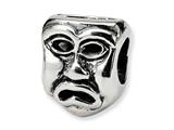 Reflections™ Sterling Silver Tragedy Mask Bead / Charm