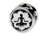Reflections™ Sterling Silver Yoga Lotus Bead / Charm