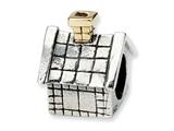 Reflections™ Sterling Silver and 14k House Bead / Charm