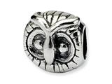 Reflections™ Sterling Silver Owl Head Bead / Charm