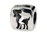 Reflections™ Sterling Silver Aries Zodiac Antiqued Bead / Charm