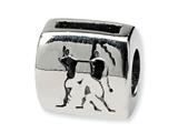 Reflections™ Sterling Silver Gemini Zodiac Antiqued Bead / Charm