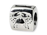 Reflections™ Sterling Silver Cancer Zodiac Antiqued Bead / Charm