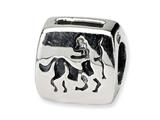 Reflections™ Sterling Silver Sagittarius Zodiac Antiqued Bead / Charm