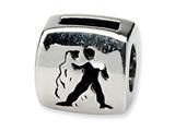 Reflections™ Sterling Silver Aquarius Zodiac Antiqued Bead / Charm