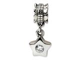 Reflections™ Sterling Silver CZ Star Dangle Bead / Charm
