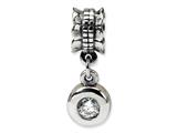 Reflections™ Sterling Silver CZ Round Dangle Bead / Charm