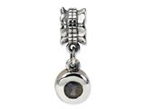 Reflections™ Sterling Silver Smokey CZ Round Dangle Bead / Charm