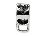 Reflections™ Sterling Silver Heart w/Loop for Click-on / Lobster Clasp Carrier Charm