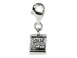 Reflections™ Sterling Silver Love Note Click-on / Lobster Clasp for Bead / Charm Bracelets