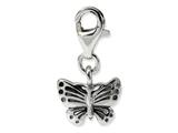 Reflections™ Sterling Silver Butterfly Click-on / Lobster Clasp for Bead / Charm Bracelets
