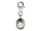 Reflections™ Sterling Silver Cowboy Hat Click-on / Lobster Clasp for Bead / Charm Bracelets