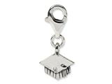 Reflections™ Sterling Silver Graduation Cap Click-on / Lobster Clasp for Bead / Charm Bracelets