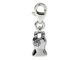 Reflections™ Sterling Silver Tank Top Click-on / Lobster Clasp for Bead / Charm Bracelets