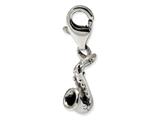 Reflections™ Sterling Silver Saxophone Click-on / Lobster Clasp for Bead / Charm Bracelets