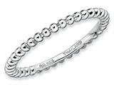 Stackable Expressions Sterling Silver Rhodium Stackable Ring