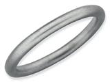 Stackable Expressions Sterling Silver Rhodium Satin Stackable Ring