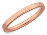 Stackable Expressions Sterling Silver Pink-plated Satin Stackable Ring