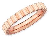 Stackable Expressions Sterling Silver Pink-plated Stackable Ring