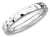 Stackable Expressions Sterling Silver Rhodium Stackable Ring