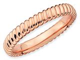 Stackable Expressions Sterling Silver Pink-plated Stackable Ring