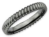 Stackable Expressions Sterling Silver Black-plated Stackable Ring