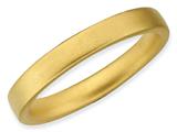 Stackable Expressions Gold Plated Sterling Silver Satin Stackable Ring