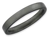 Stackable Expressions Sterling Silver Black-plated Satin Stackable Ring