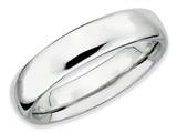 Stackable Expressions Sterling Silver Rhodium Polished Stackable Ring