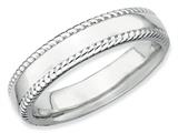 Stackable Expressions Sterling Silver Rhodium Stackable Ring