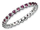 Stackable Expressions Sterling Silver Rhodolite Garnet Stackable Ring