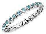 Stackable Expressions Sterling Silver Blue Topaz Stackable Ring